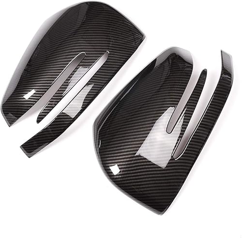 METYOUCAR 2 piezas de fibra de carbono para coche ABS lateral espejo retrovisor tapa cubierta ajuste para Mercedes Benz ML GL 2013-2016 GLE GLS
