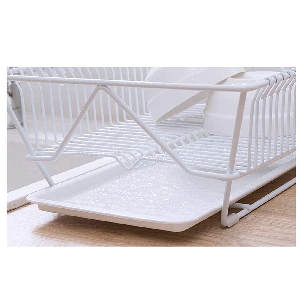 Escurridor de platos para fregadero de cocina, almacenamiento de metal para platos, cuencos y tazas, estante de drenaje para una gestión eficiente del espacio de la cocina