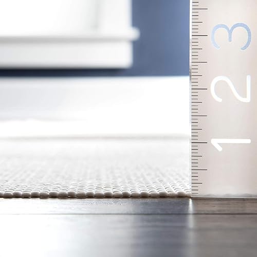Miniatura 7 de NuLOOM Beau Comfort - Almohadilla antideslizante para alfombra, 2 x 12 pies, color blanco