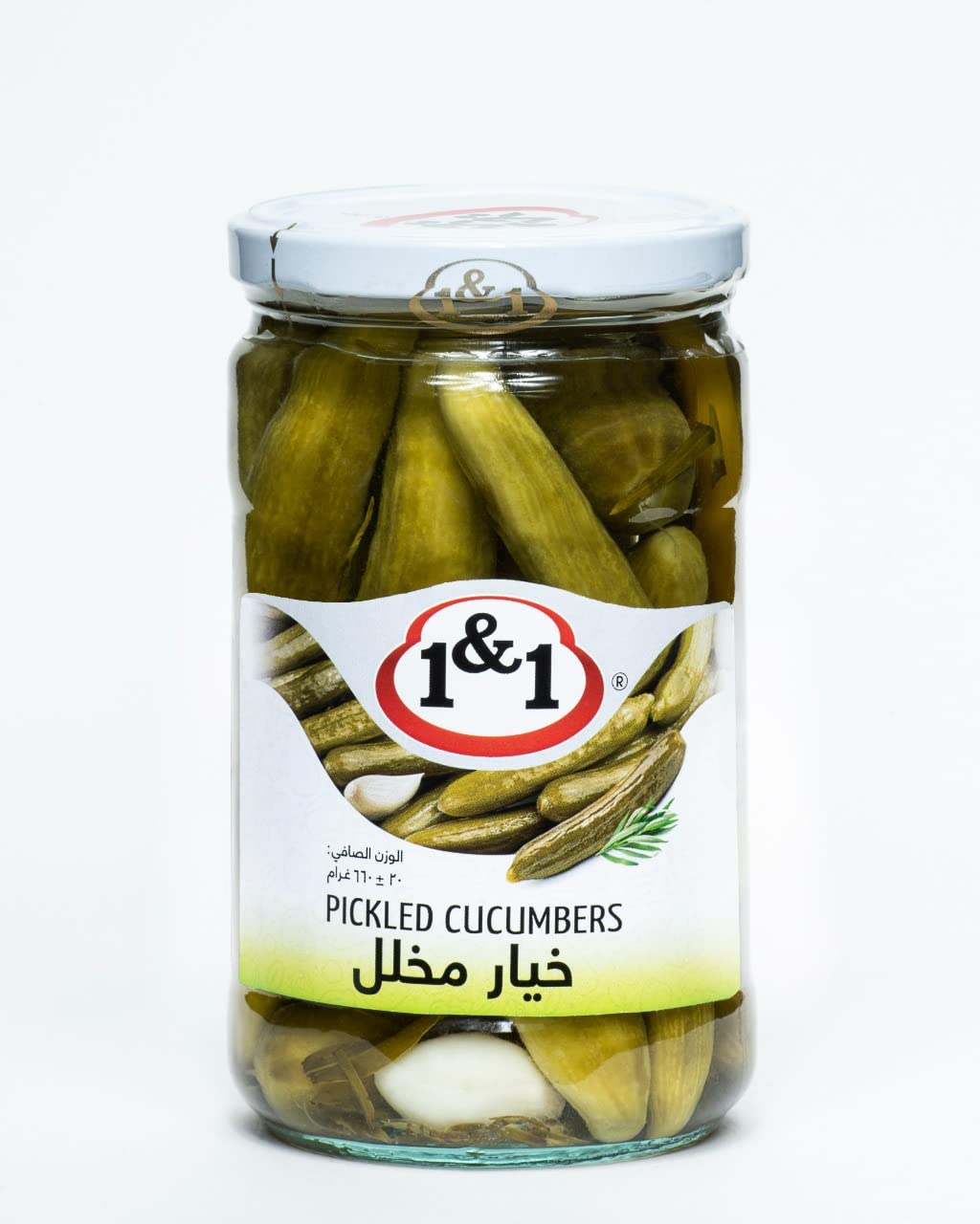 1&1 Cucumbers Pickeld 660 g