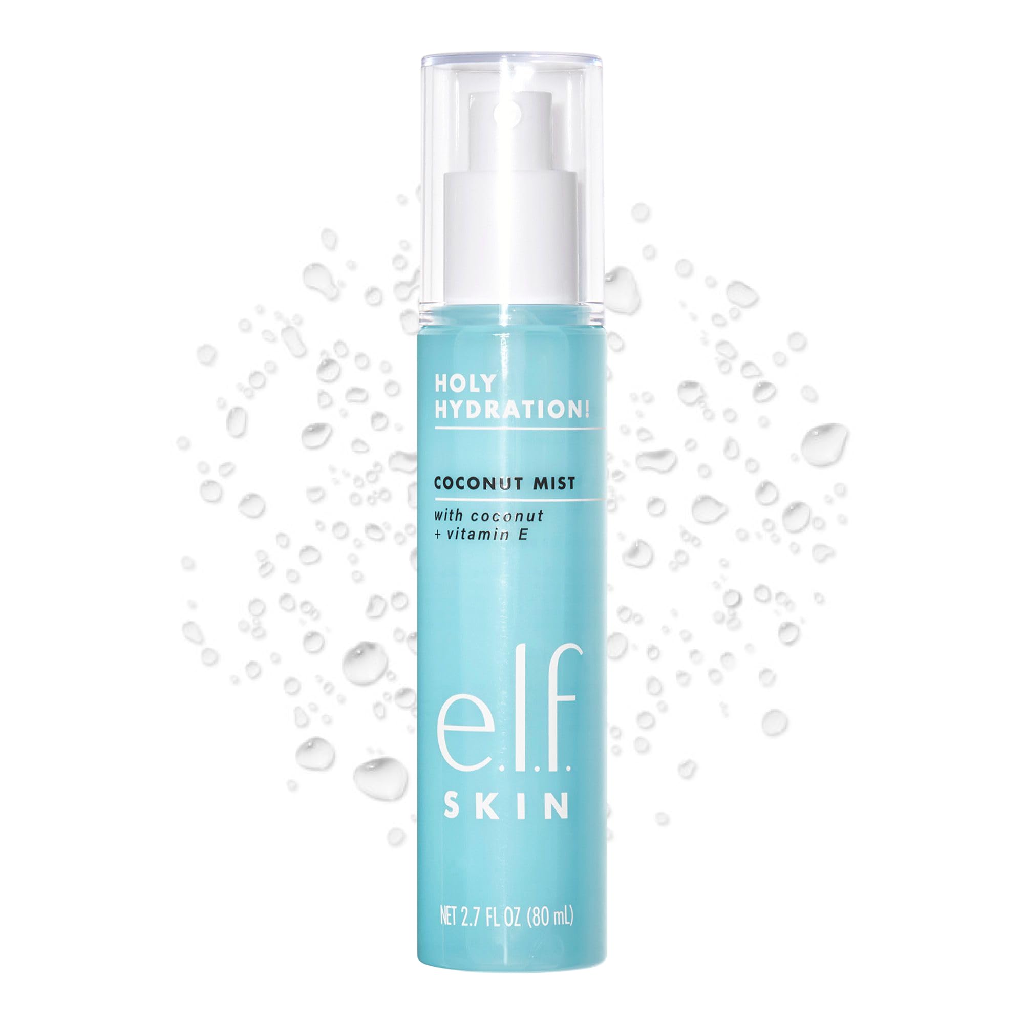 e.l.f. Hydrating Coconut Mist, Lightweight, Scented, Versatile, Refreshes, Soothes, Invigorates, Infused with Vitamin E, 2.7 Fl Oz