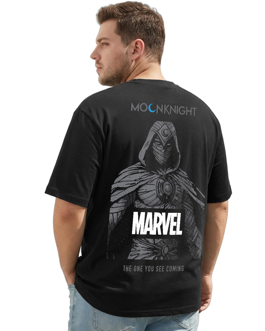 bewakoof Official NASA Merchandise Men's Typography Regular Fit Half Sleeve Round Neck Cotton Jersey Plus Size T-Shirt-picture-38