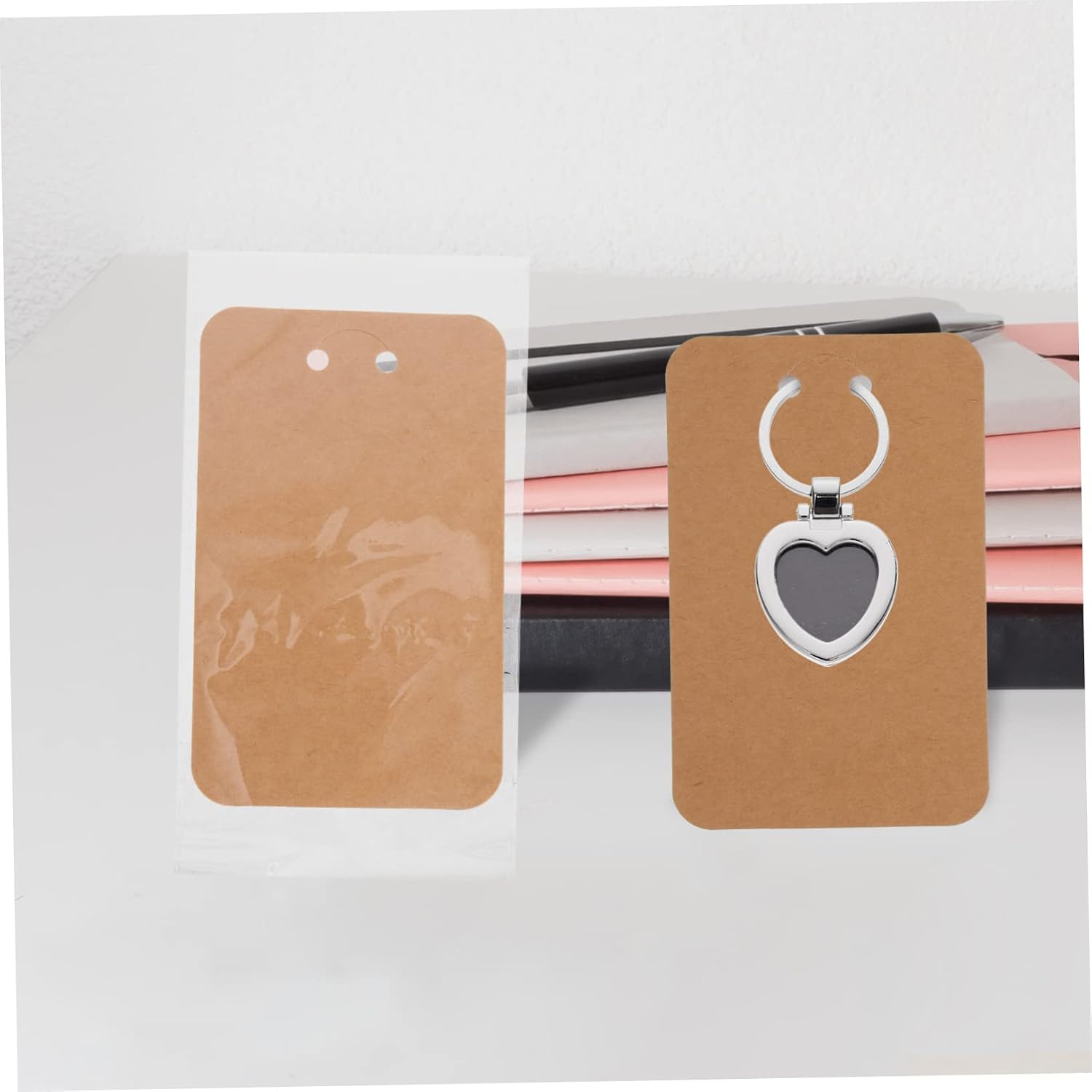 OHPHCALL Keychain Display Rack Jewelry Card Display DIY Creative Necklace Cards