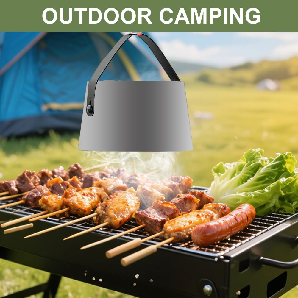 Hotte Aspirante Portable, Hotte de Cuisine Portable à 3 Vitesses, Mini Hotte Aspirante, Ventilateur Amovible et Lavable, Pour Dortoir, Camping, Barbecue Intérieur, Fondue (Noir)