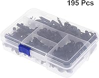 Vista 8 de F FIERCE CYCLE 195 Uds. Universal motocicleta carenado cuerpo pernos sujetadores clips tornillos tuercas negro para Kawasaki para Suzuki para Honda