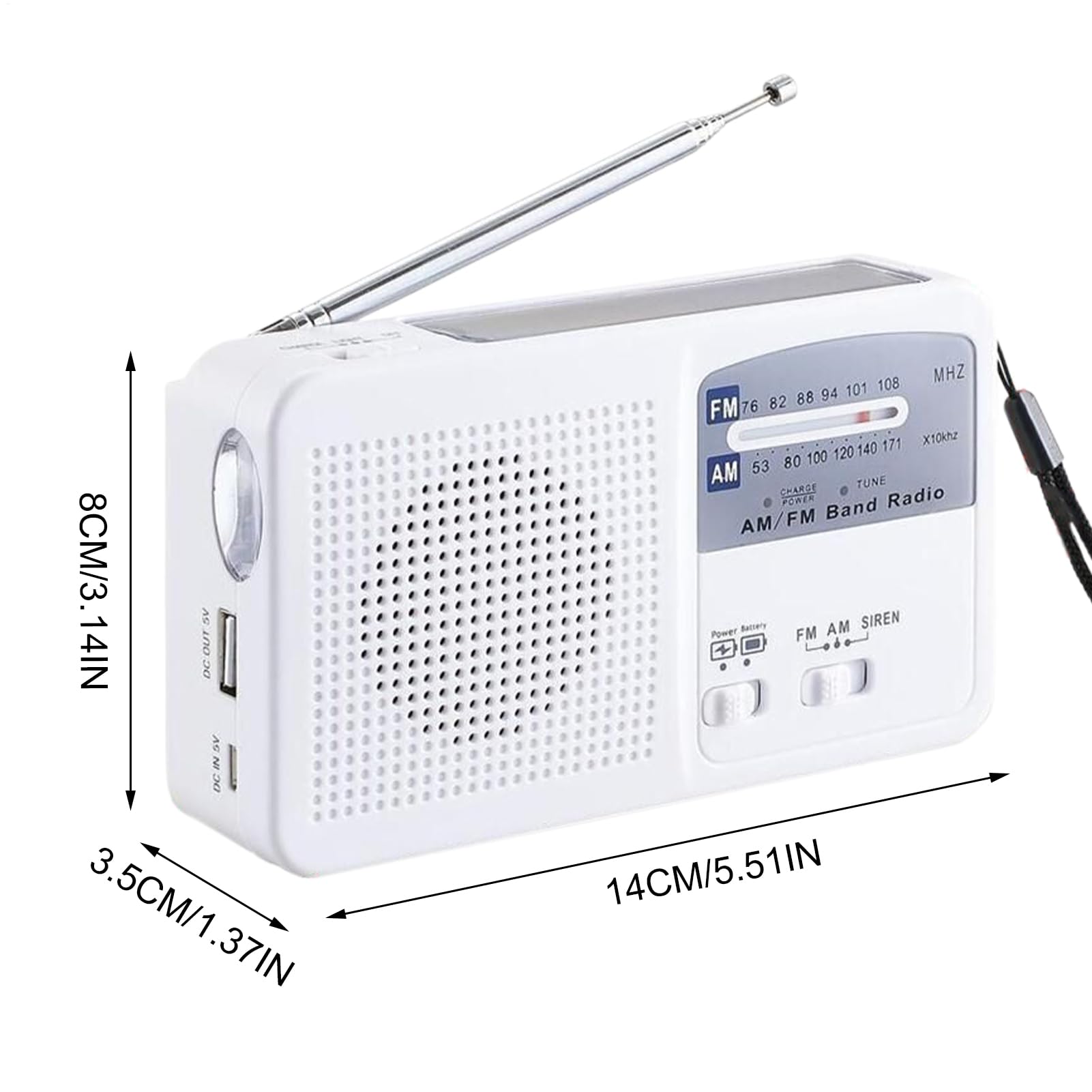 Radio Solarne Wodoodporne Radio Turystyczne