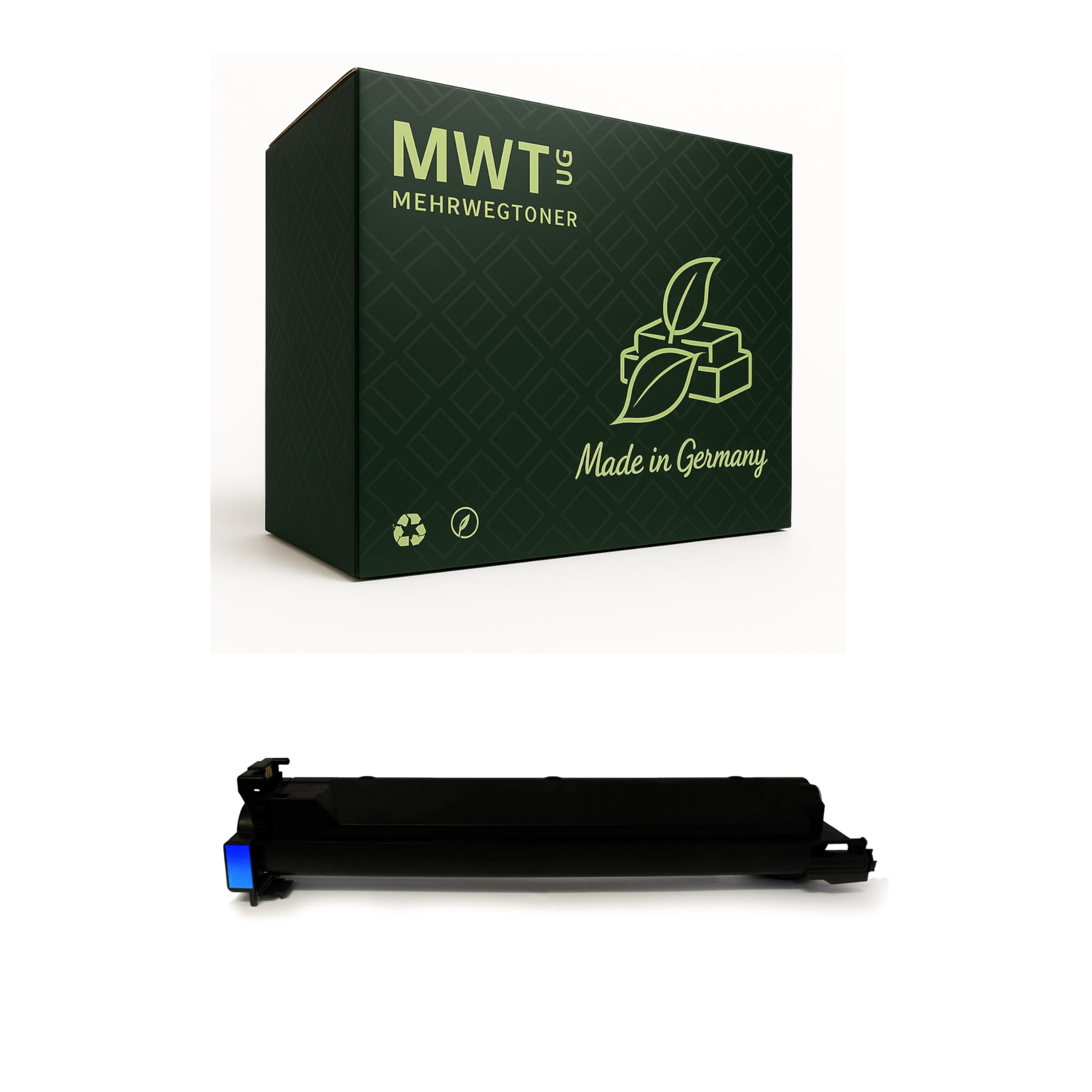 Mehrwegtoner Cartucho de tóner compatible con Konica Minolta Bizhub C200 sustituye a TN-214C TN214C cian