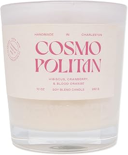 Rewined-Cosmopolitan Scented Candles(10oz)- Notes of Hibiscus, Cranberry and Blood Orange- Nontoxic Candles