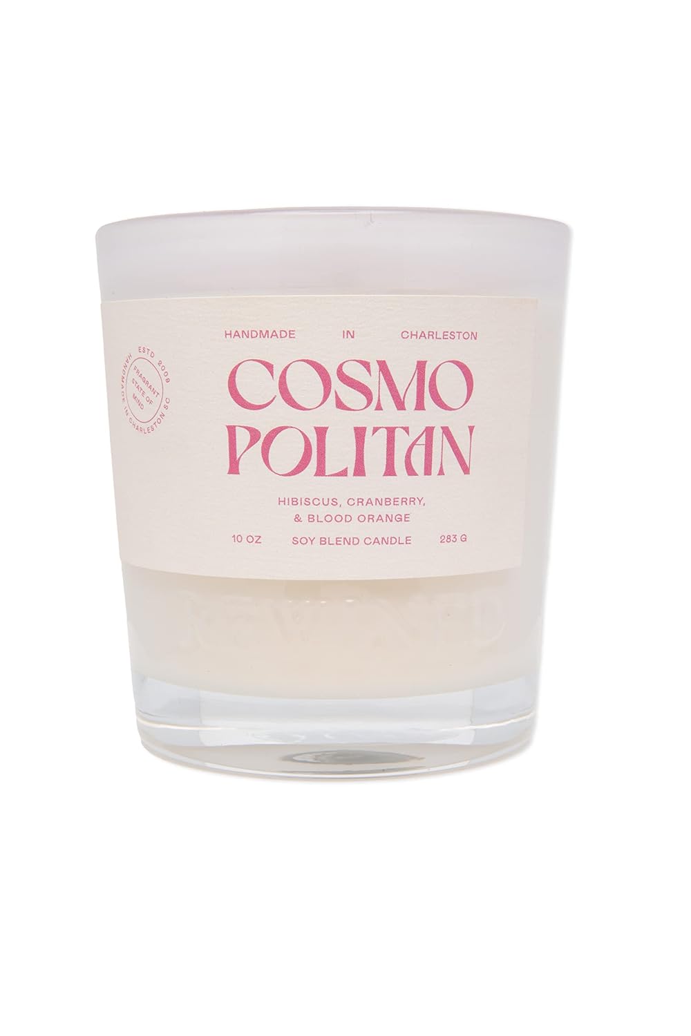 Rewined-Cosmopolitan Scented Candles(10oz)- Notes of Hibiscus, Cranberry and Blood Orange- Nontoxic Candles