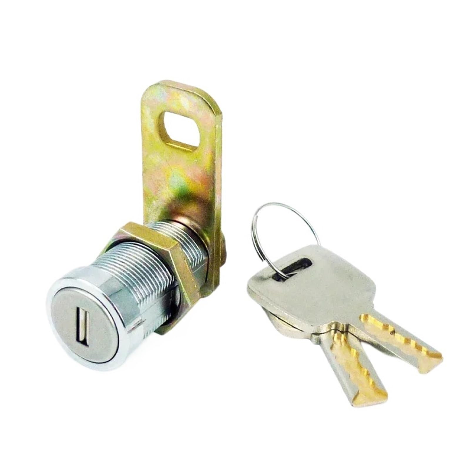 Fonhndg One Color Cabinet Locks High Security Cam Lock For Cabinet Cash Box Safe Equipment Brass Key Diy Furniture Hardware(27Mm Keyed Alike)