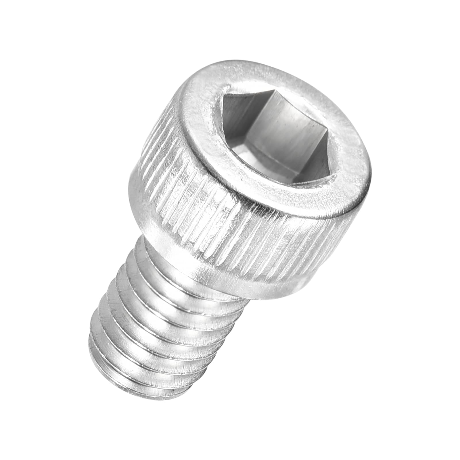 Kozelo 50pcs Socket Head Cap Screws - [M6-1 x 10mm] 304 Stainless Steel Allen Socket Drive for Electrical Motor 3D Printing Fan Engine Replacement Use, Silver — image 1