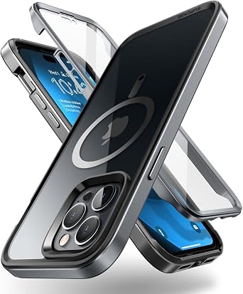 SUPCASE for iPhone 14 Pro Case with Screen Protector, Black