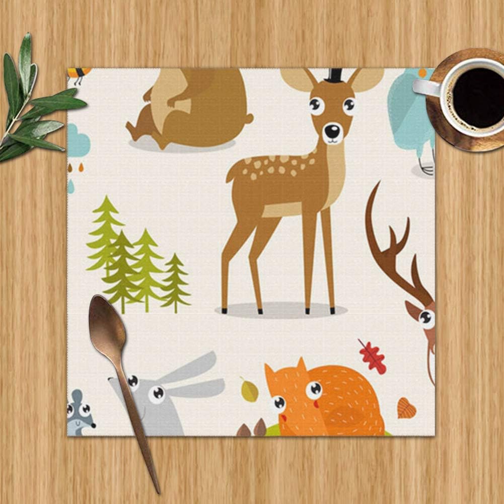 Forest Collection Including Deer Wildlife Set Of 6