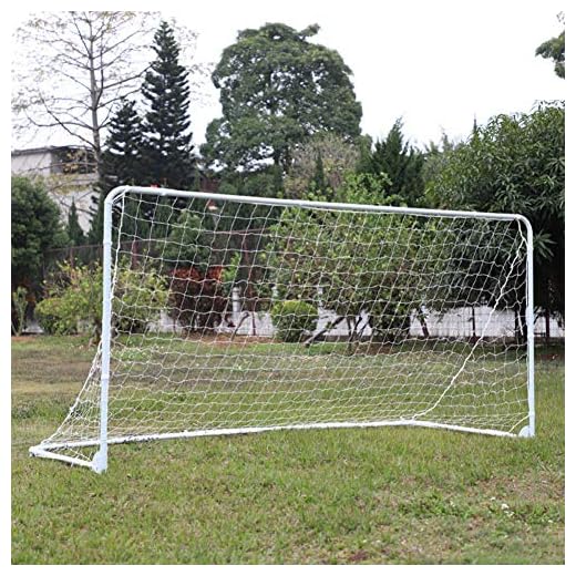 Zdmathe Portable Soccer Goal, 10 x 6 x 4 Ft, Folding Soccer Gate - Backyard Soccer Goal with All Weather Net - Soccer Training Equipment for Kids and Adults