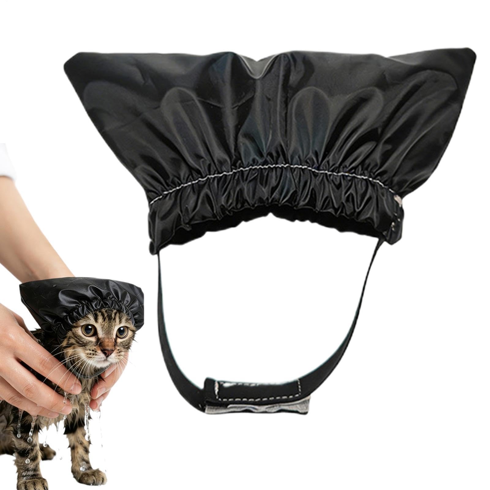 Dog Ear Covers for Bath | Waterproof Reusable Adjustable Straps - Dog Bathing Caps,for Puppies, Kittens, Home, Bathroom, Pet Salon, Grooming, Swimming Pool