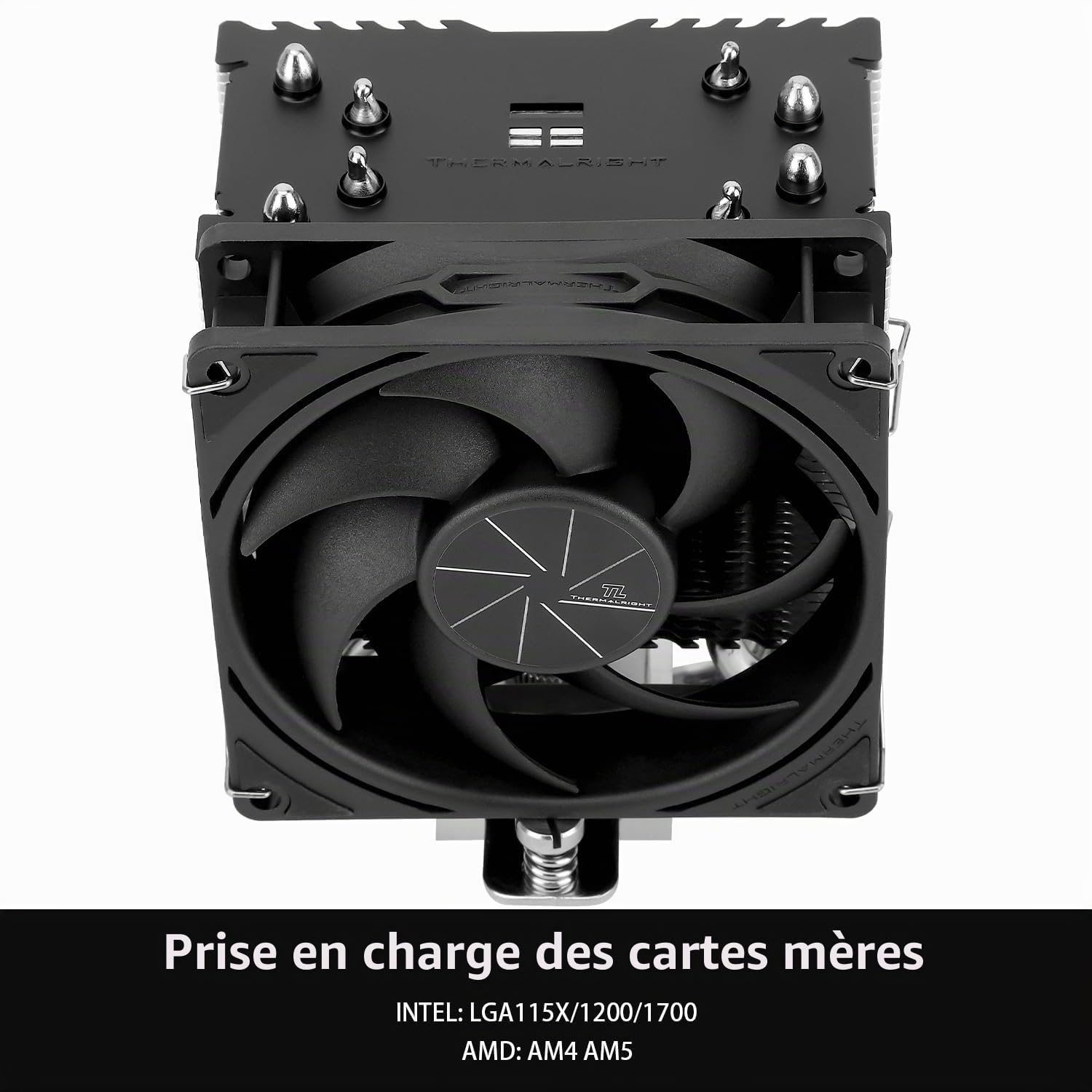 Thermalright ASSASSIN X90 SE V2 Refroidisseur d'air pour processeur, 4 caloducs, ventilateur TL-P9 PWM, cache thermique, technologie AGHP 4.0