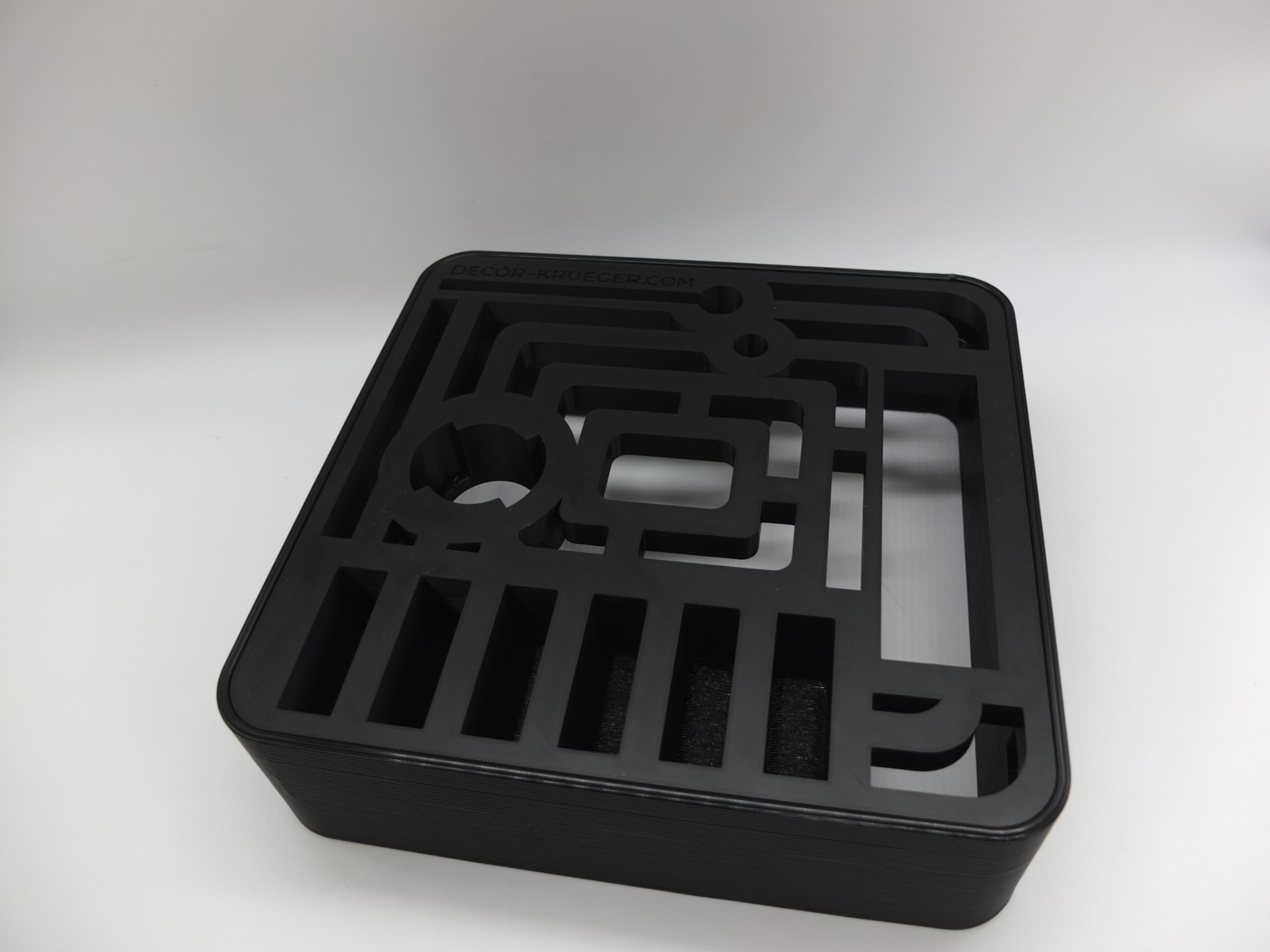Decor Krueger Black Holder Stand For Kenwood Chef Pasta Press Pasta Fresca Attachments Art Deco Style (Black)