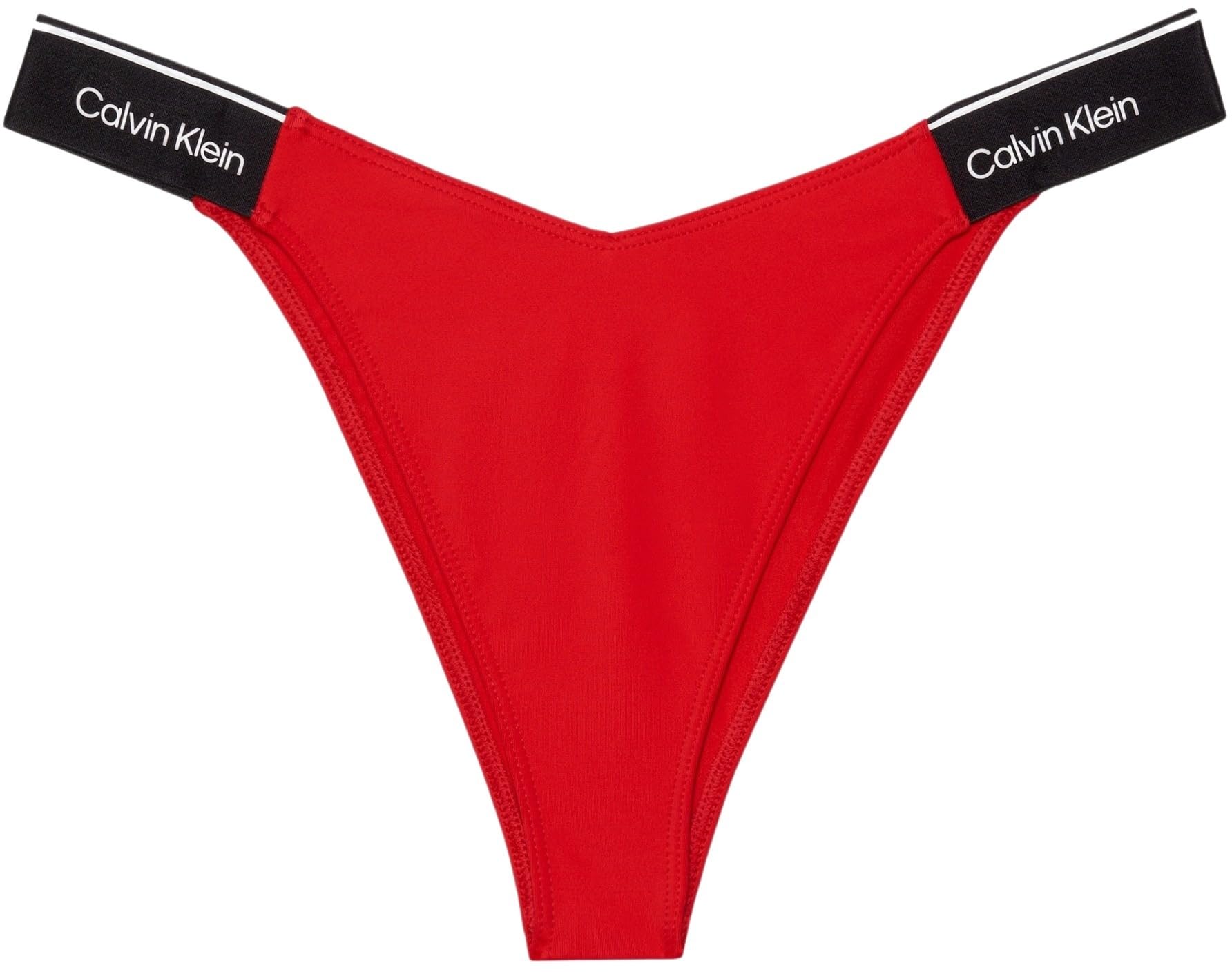 Calvin Klein Damskie bikini Delta, czerwony Cajun, L, Czerwony Cajun, L
