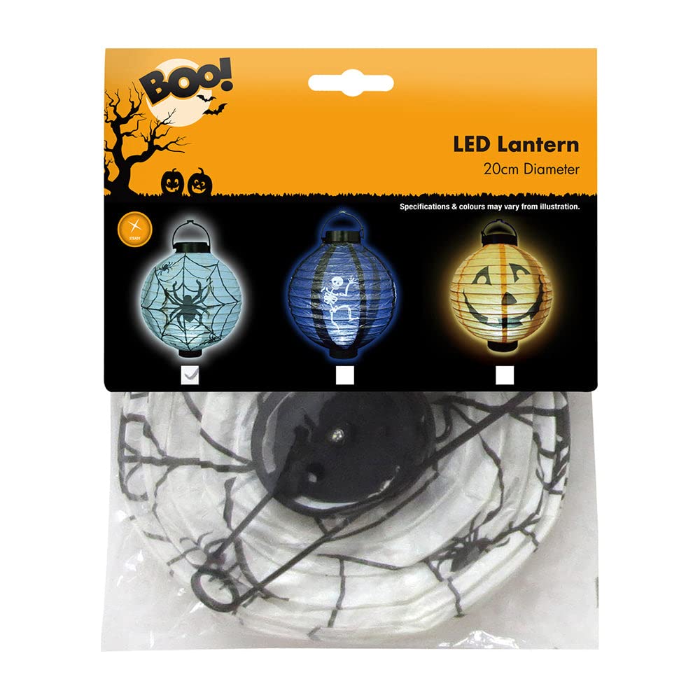 Little BirdieLittle Birdie LED Lantern - White, 20cm Diameter, 1pc | Halloween Party Supplies