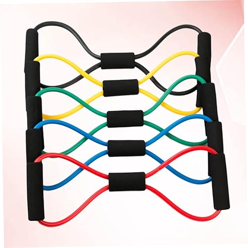 Miniatura 8 de Kisangel 15 Uds 8 Cordón Yoga Entrenamiento Banda de Resistencia Figura 8 Banda de Resistencia Bandas de Resistencia Ejercicio Bandas Elásticas de