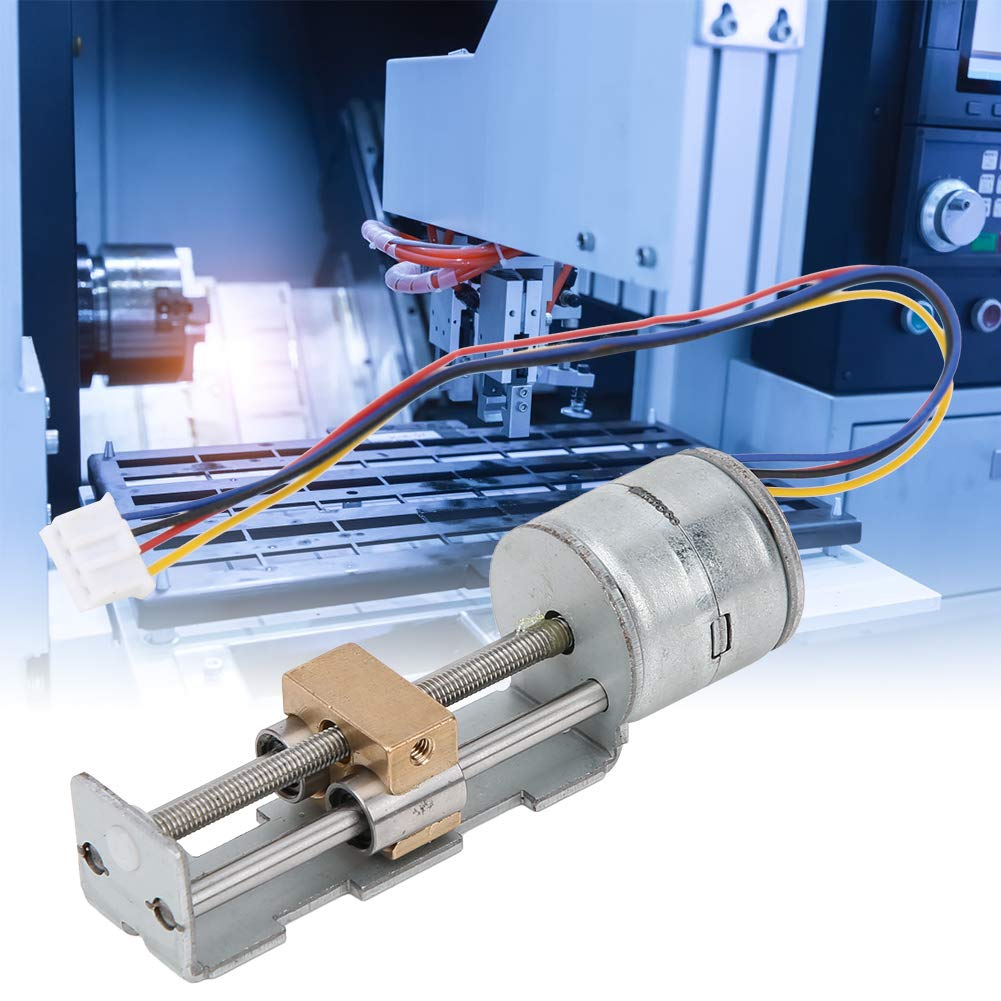 Topyond Motor Paso A Paso, Motor, Mini Deslizador De Tuerca De Tornillo Lineal, Bifásico, 4 Cables para Deslizadores Pequeños De Bricolaje De 20 Mm