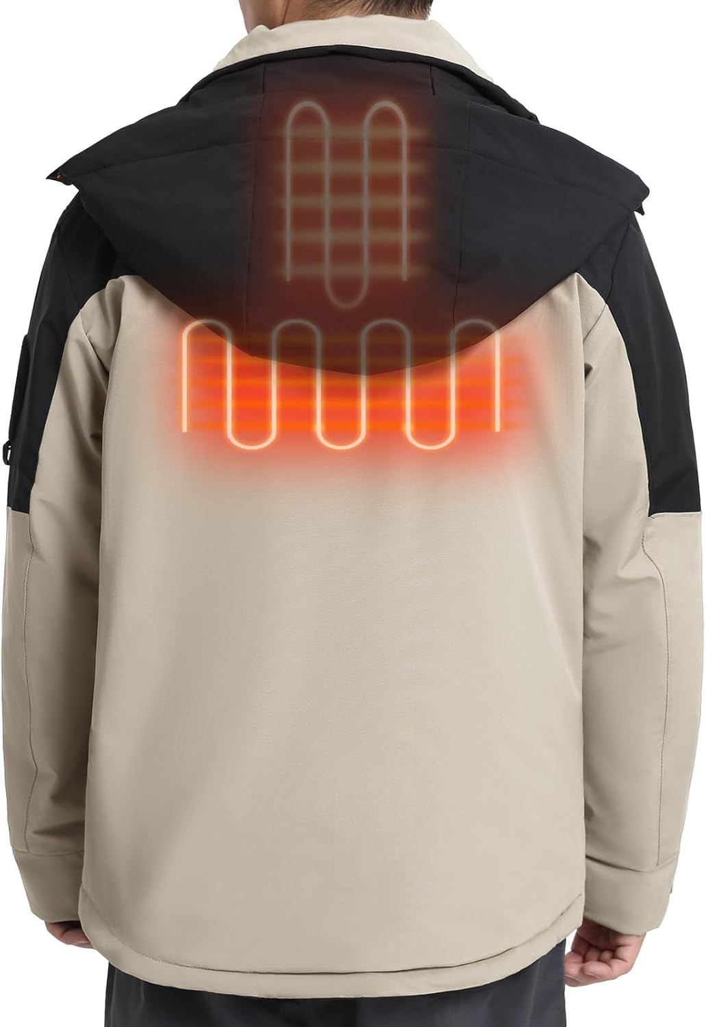 Men's Heated Jacket Waterproof with USB-A 4-Temp Control Lightweight for Skiing Hiking - Image 6