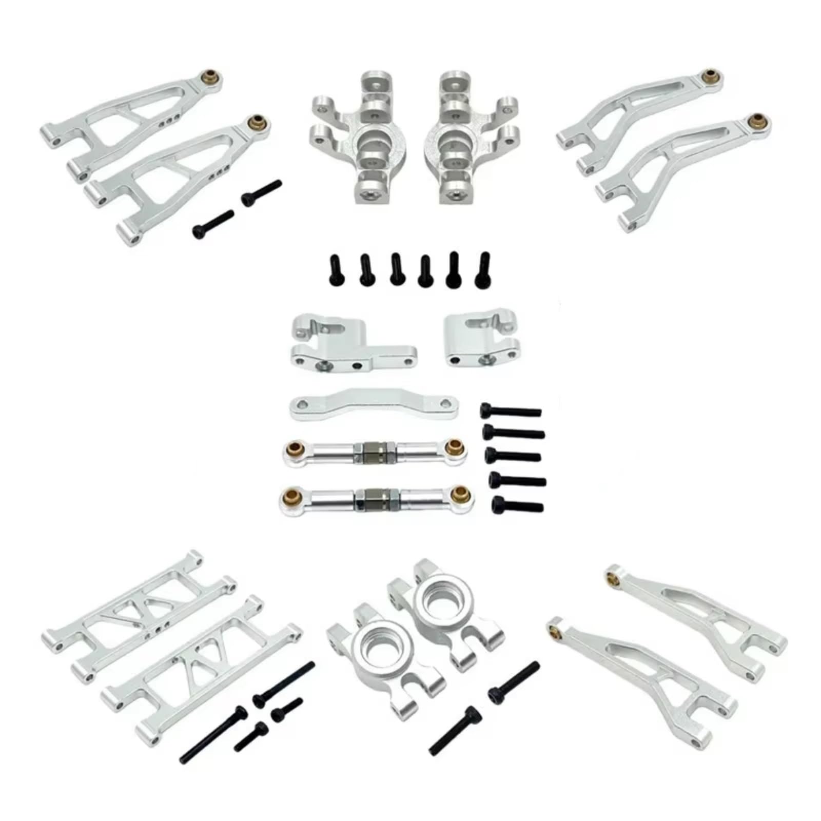 Anteriore Posteriore Sterzo Tazza C Sedile Staffa Sospensione In Alluminio Per Hyper GO Per MJX 18208 1/18 RC Auto Crawler Aggiorna Parti Ricambi Modellini RC