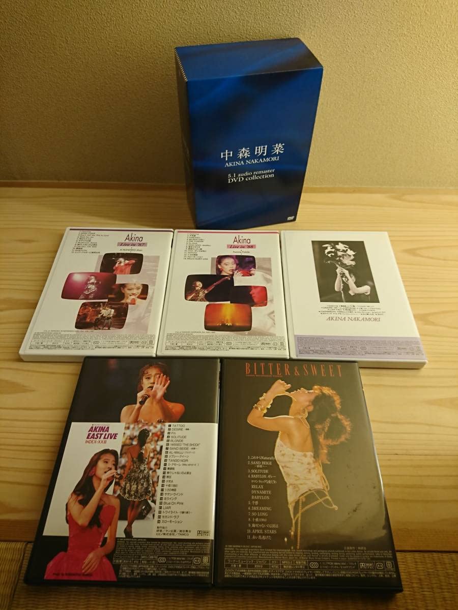 中森明菜 5.1 audio remaster DVD collection Akina Nakamori 5.1 Audio Remaster DVD Collection (5-disc set)
