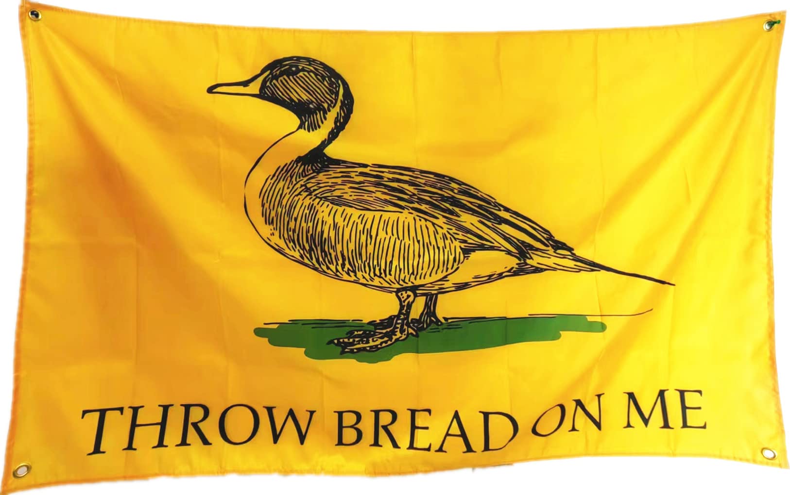 LEPCKIAT Throw Bread On Me Flag 3x5FT,Vivid Color - Double Stitched Polyester with 4 Brass Grommets for College Dorm Room Decor. (3x5ft)