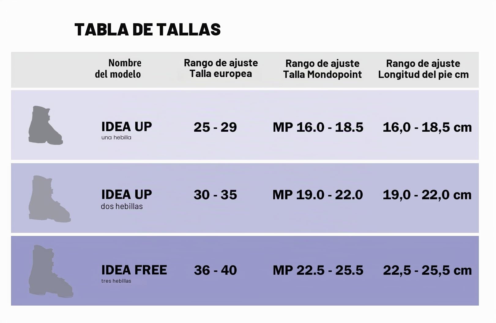 Roces Botas de esquí, tamaño Ajustable