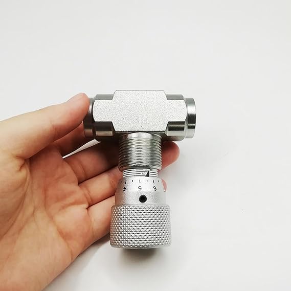 Hydraulic Adjustable Flow Control Two-Way Valve, 2 Pcs NPT Male Thread Pipe Adapters, Compatible with Mini Excavator Hydraulic Cylinders, 40MPa(Type-STB-G3/8)