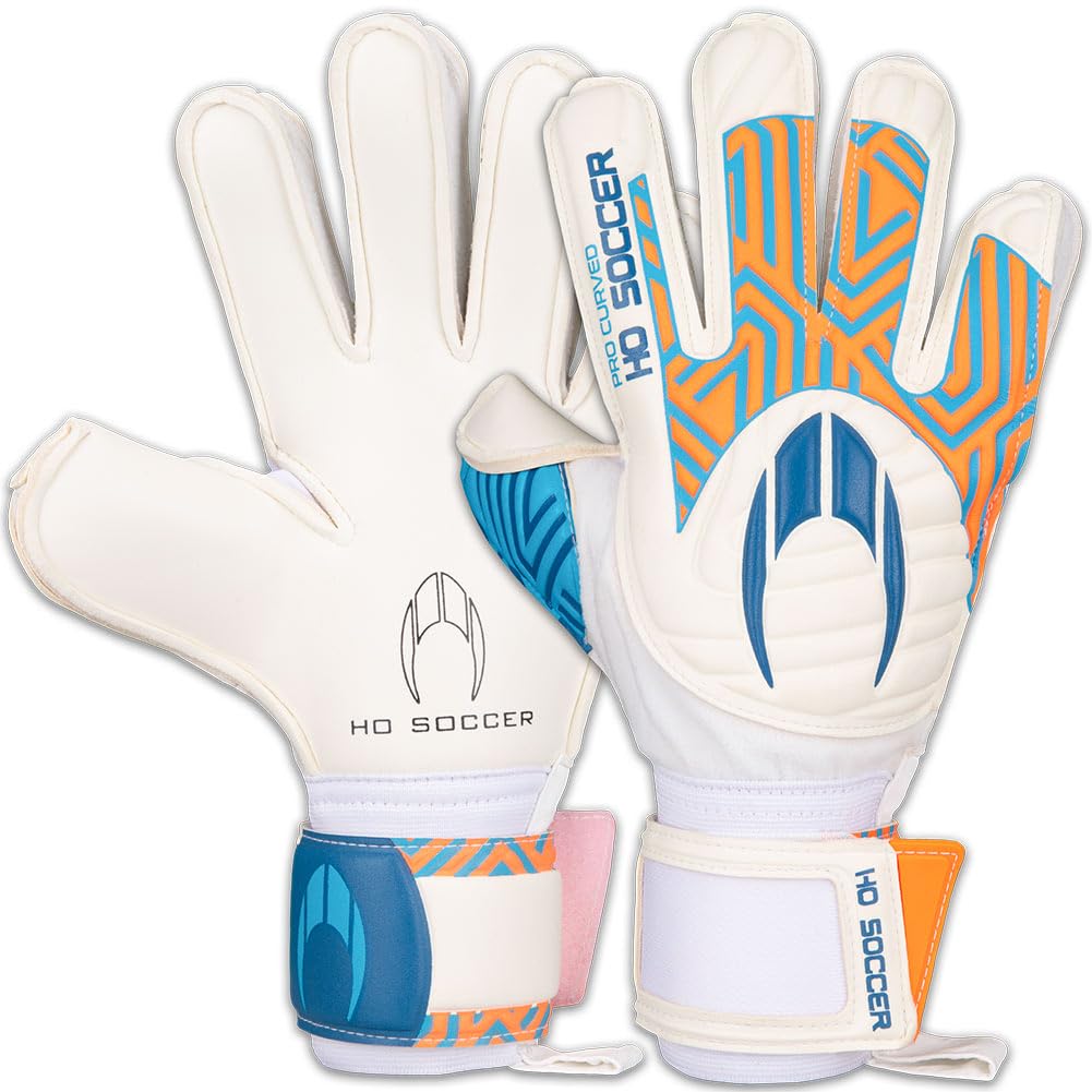 HO SOCCER PHENOMENON AQUA Ⅱ WINTER LIGHT HO Soccer Pro Curve Duo Winter Fleece Flat Goalkeeper Gloves Size