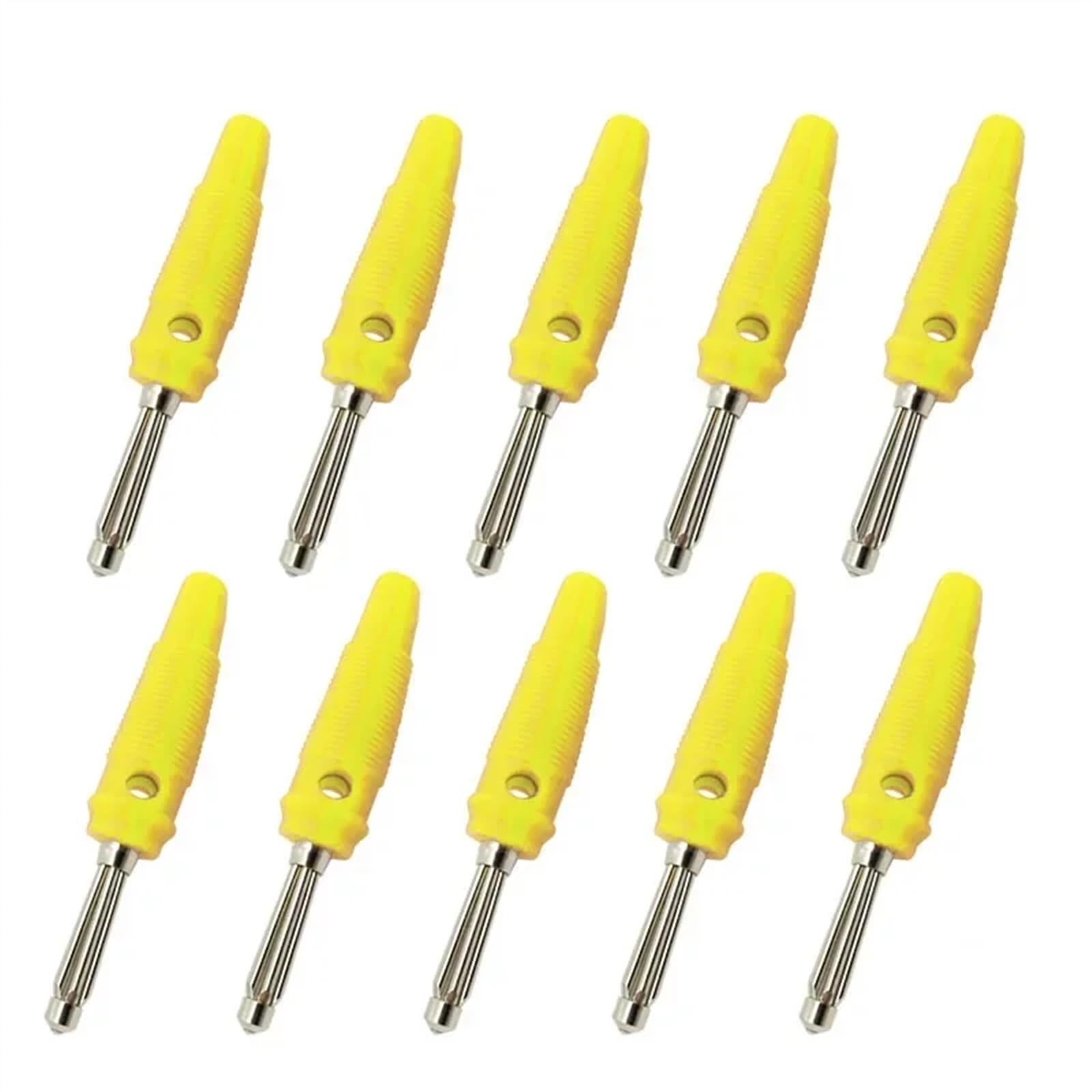 20 sztuk/partia 4 mm wtyk bananowy złącza głośnik wzmacniacz Binding Post Banana Jack wtyk do zacisków kablowych (czerwone, 20 szt.)