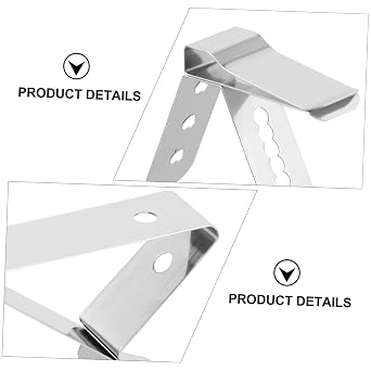 4Pcs Temperature Probe Holder Stainless Steel Clips for Accurate Meat Thermometer Support for Bbq Ovens Smokers and Kitchen Use