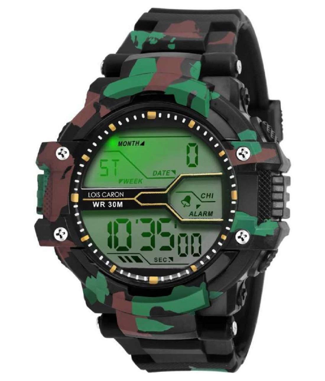 Unequetrend Digital Mens Watch (Black Dial Multi Colored Strap) (B081X6FJS6) Amazon Price History, Amazon Price Tracker