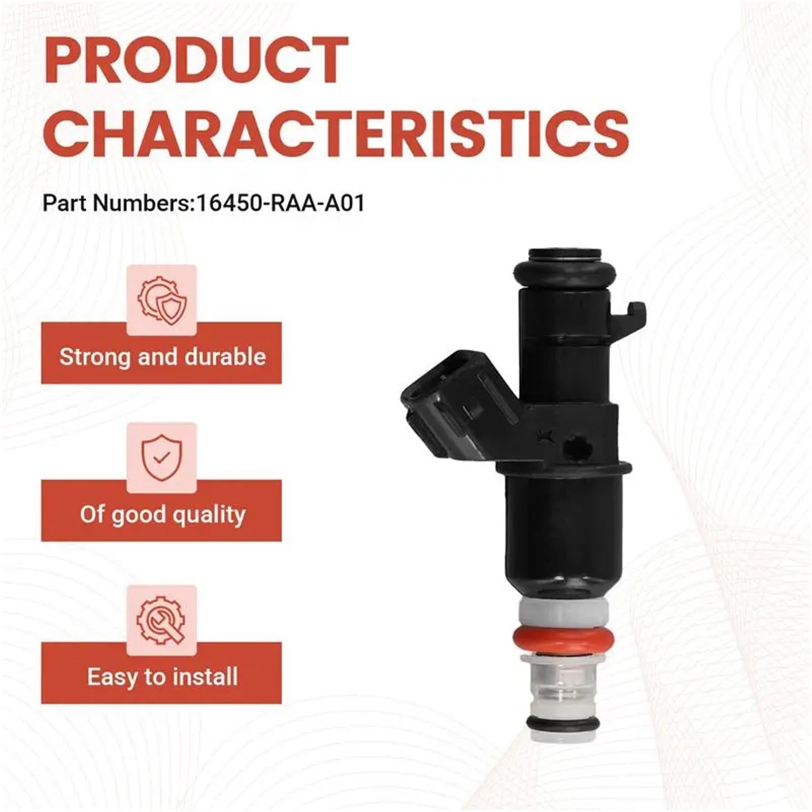iniettore di carburante 4 PZ 16450-RAA-A01 Ugello Di Iniezione Carburante Per HONDA Per ACCORD sostituire | Numeri di parte:16450-RAA-A01 Compatibilità completa