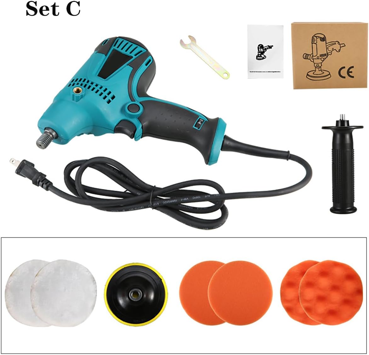 5-inch car polishing Machine, waxing Machine, Electric 220V Household car Scratch Repair and Sealing Machine,Set A