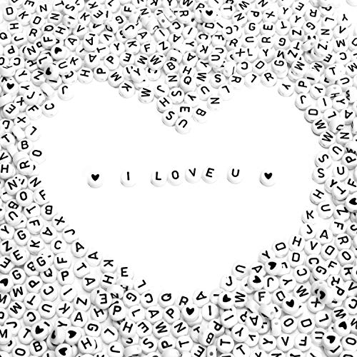 900 stuks acryl alfabet letterkralen voor kinderen doe-het-zelf sieraden maken sleutelhangers - Image 5