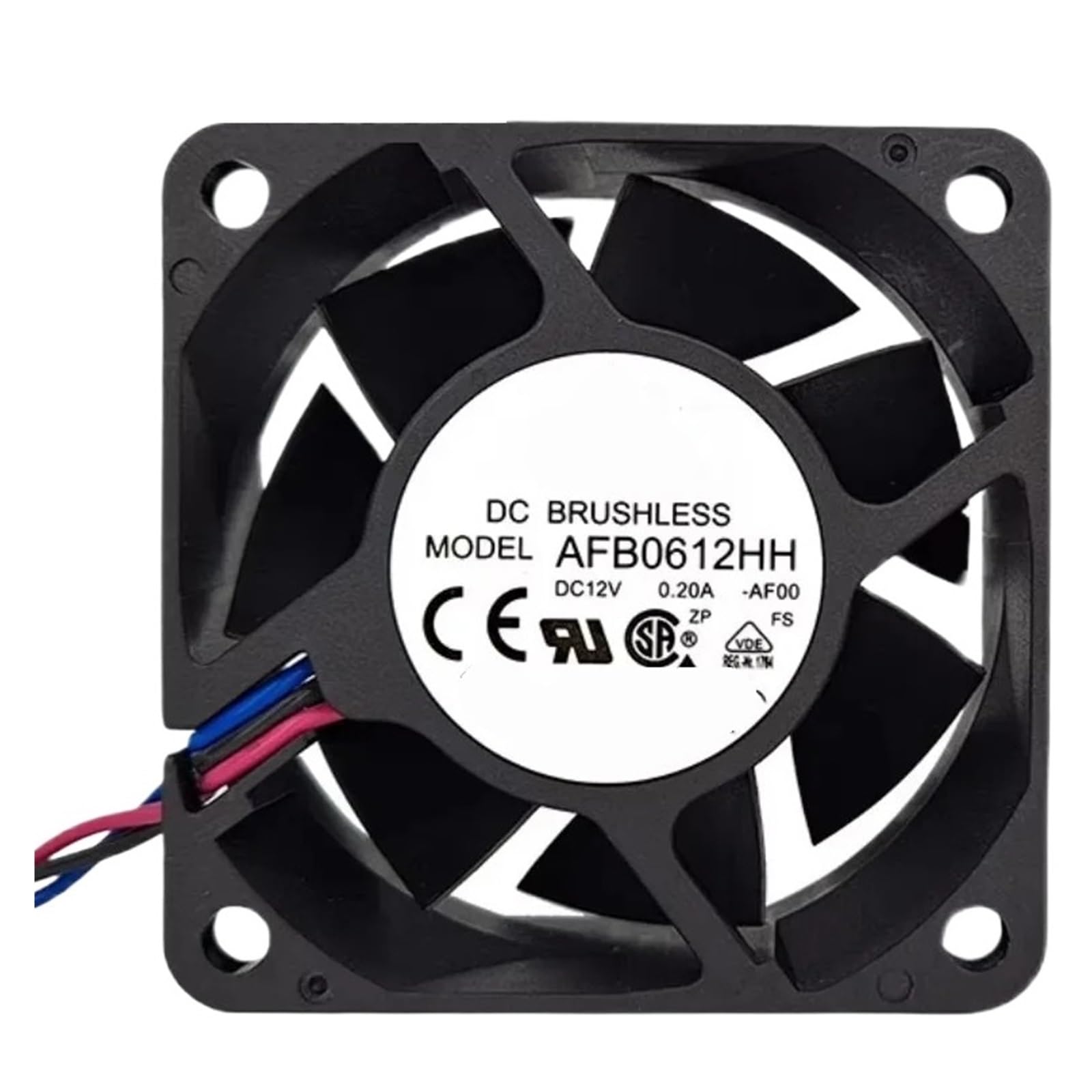 Lzikkgki One Color Afb0612hh-Af00 Dc12v 0.20A 6025 6Cm Fan