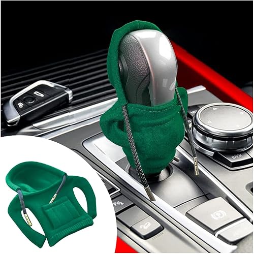 BESULEN Funda para pomo de palanca de cambios de automóvil, suéter de moda y diseño de camisa con capucha, bonitos accesorios interiores