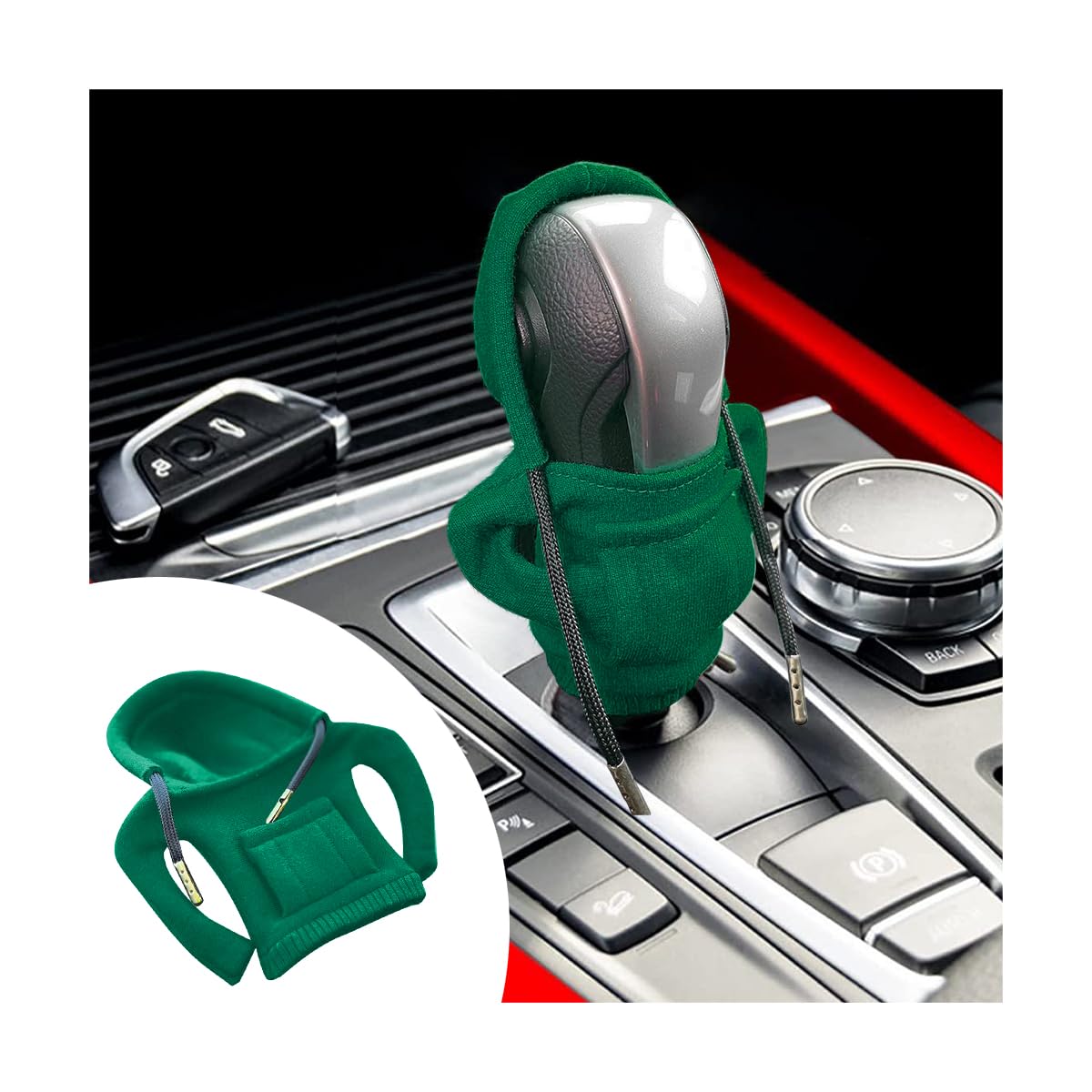 Copri Set 2 Copri Pomello Cambio Auto In Silicone - Per Cambio Manuale