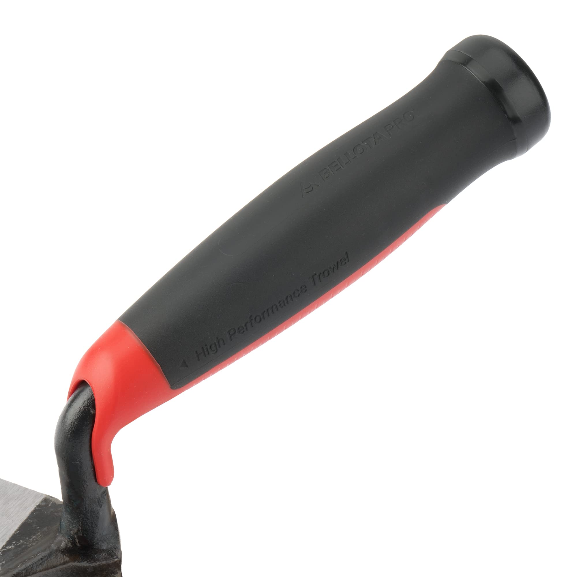 Bellota TRF42FBM - Truelle de Maçon Madrilène avec Lame Forgée et Manche Bi-matière, Outil pour les Professionnels de la Construction, noir, métallique, rouge, F (165x92)