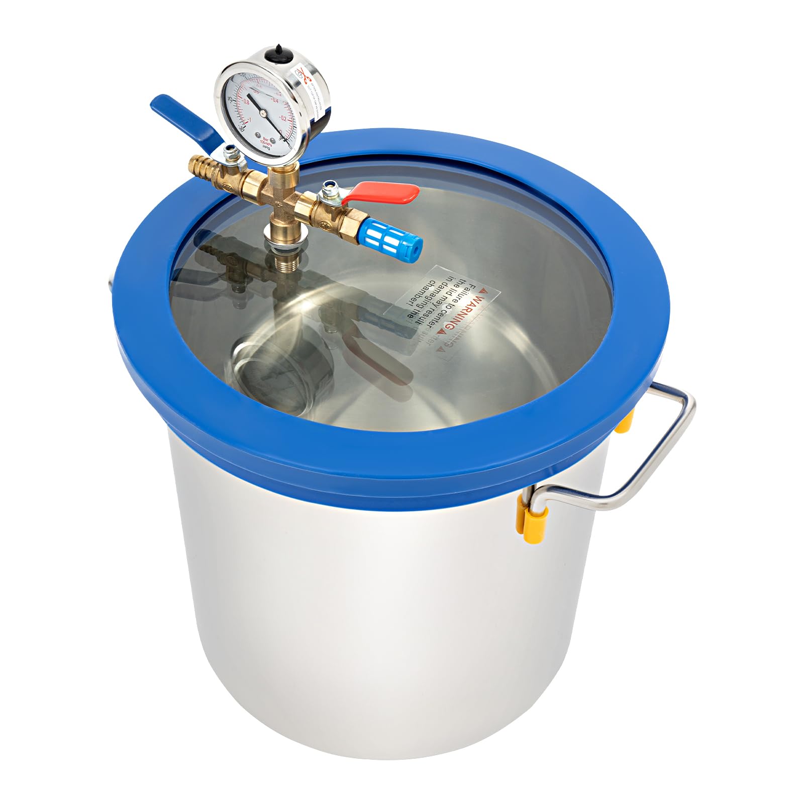 3 Gallon Vacuum Chamber w/Lid, Degassing Chamber Perfect, for Stabilizing Wood Degassing Silicones Epoxies and Essential Oils