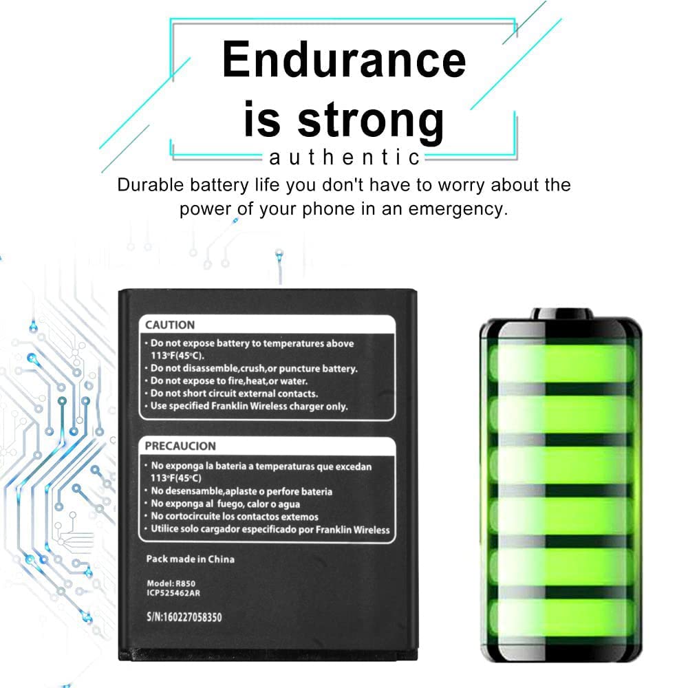 DDONG Battery R850 for Franklin Mobile Hotspot T9 by T-Mobile Battery Replacement Repair Part Fit Model R850 Boost Mobile, Sprint Mobile