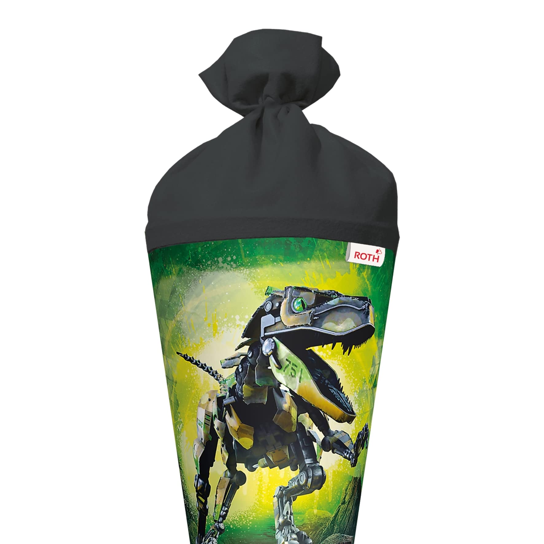 ROTH Robo-Rex Cornet de 70 cm avec fermeture en feutre Rouge