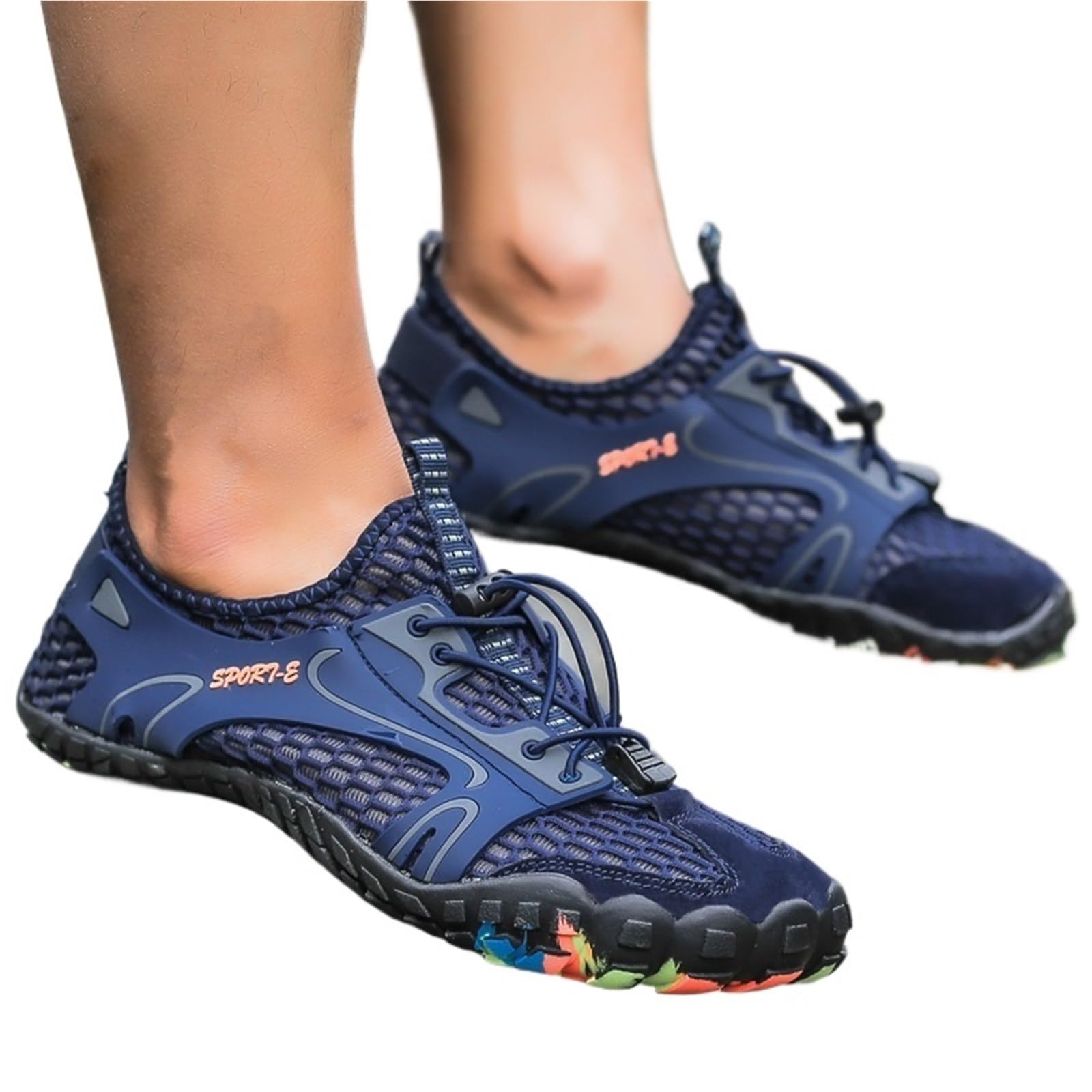 Scarpe da Acqua Traspiranti Ad Asciugatura Rapida da Uomo, da Donna, for attività All'aperto, Spiaggia, Nuoto, Escursioni, Guado, Sneakers(Blue,47)