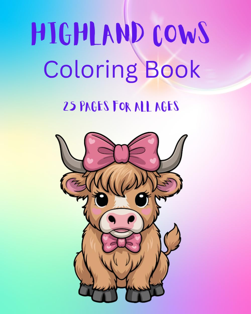 Highland Cows Coloring Book