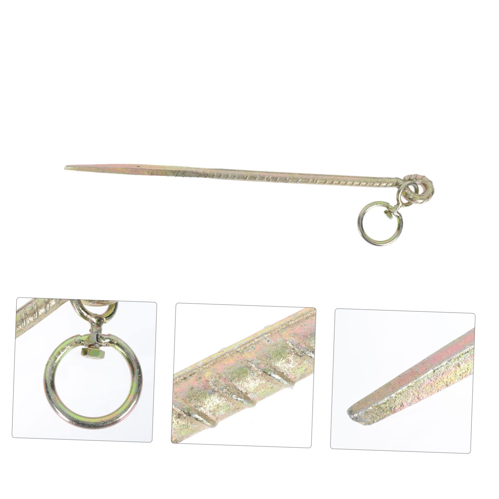 POPETPOP 1 Pc Poste De Atar Correas para Perros Gancho para Perros Cable De Amarre para Perros Cable para Perros Juguetes De Cuerda para Perros Estaca para Perros Exterior Golden Planchar