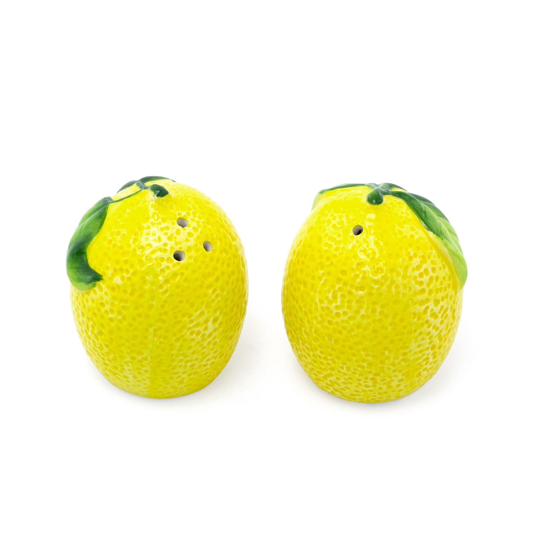Carousel Home Mediterranean Lemons Salt & Pepper Pots | Fruit Salt And Pepper Pots Salt And Pepper Shakers | Salt And Pepper Shakers In Gift Box Lemons