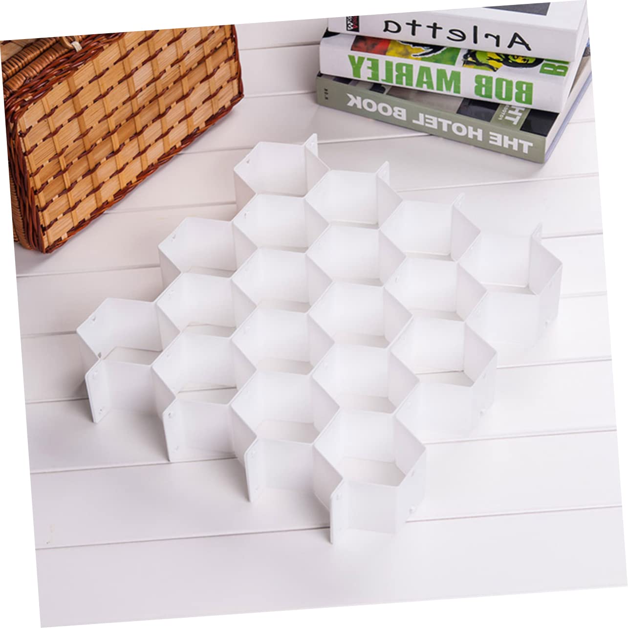 STOBOK 2sets Divisori per Plastica Design Nido d Ape Divisore per Combinazione Libera per Trucco Calzini Intimo